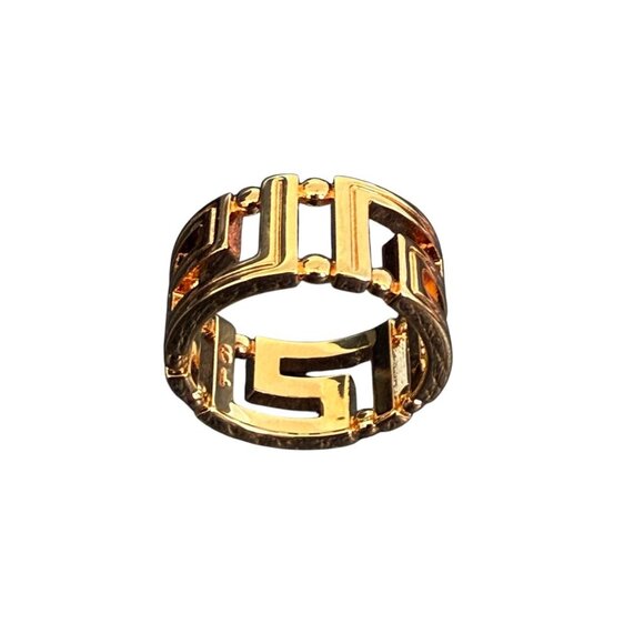 Versace Gold Men's Ring - Picture 3 of 11